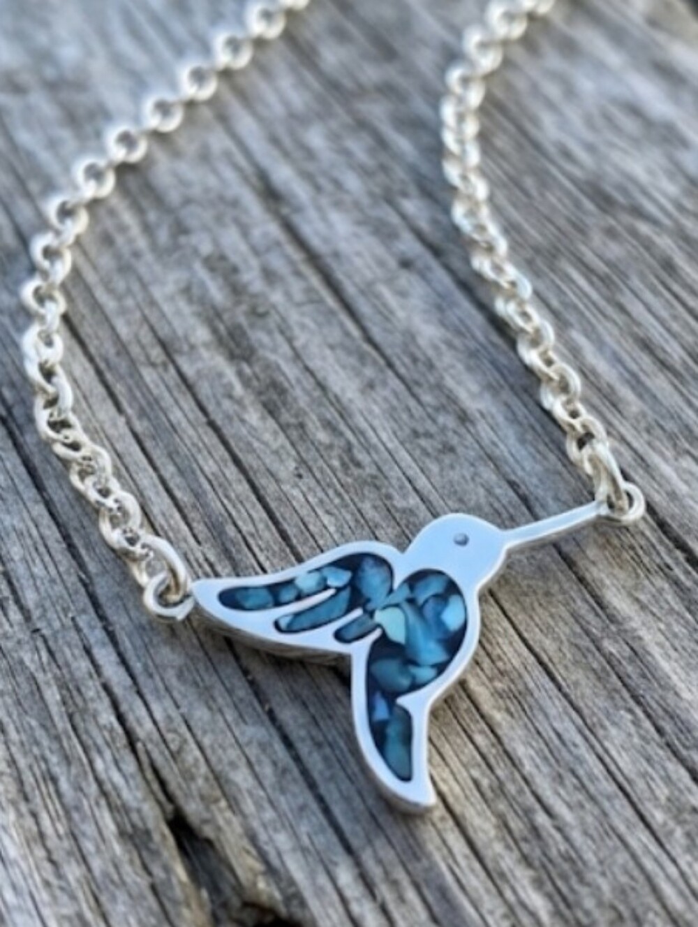 Sterling Silver Hummingbird Necklace